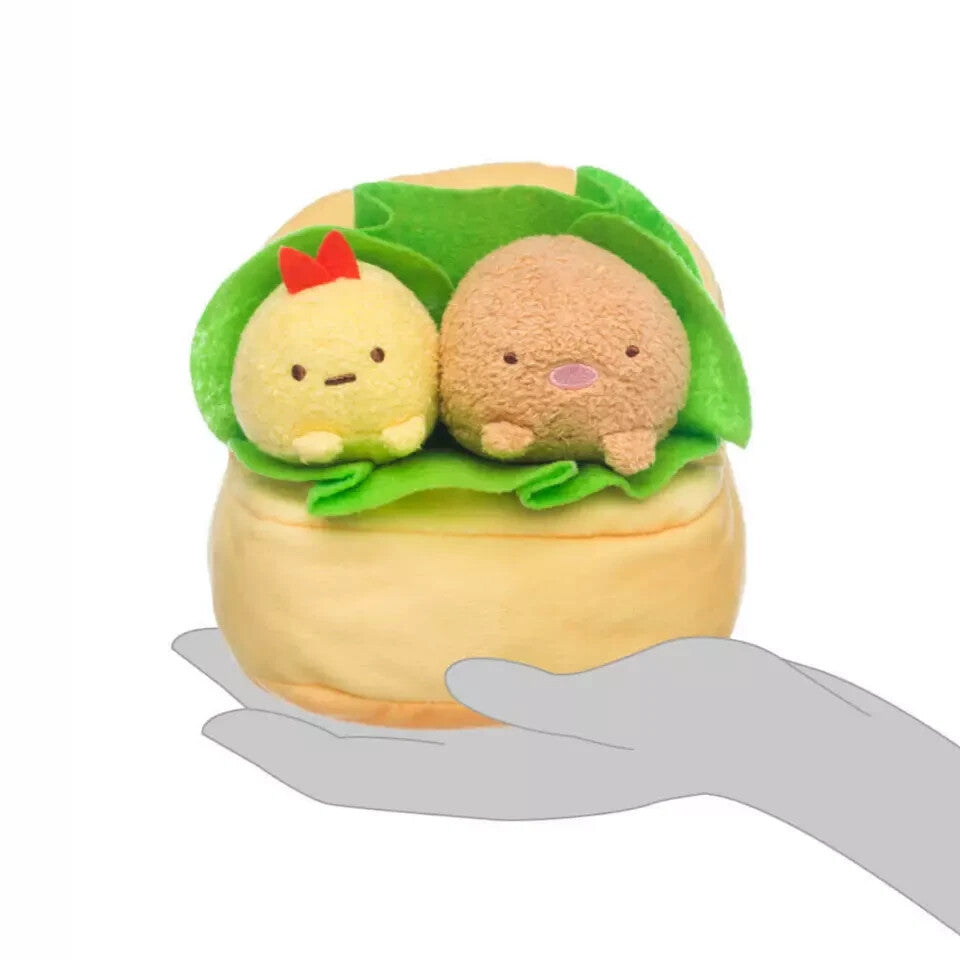 SAN-X SUMIKKOGURASHI ORIGINAL TONKATSU AND EBI SANDWICH PLUSH JAPAN CUTE