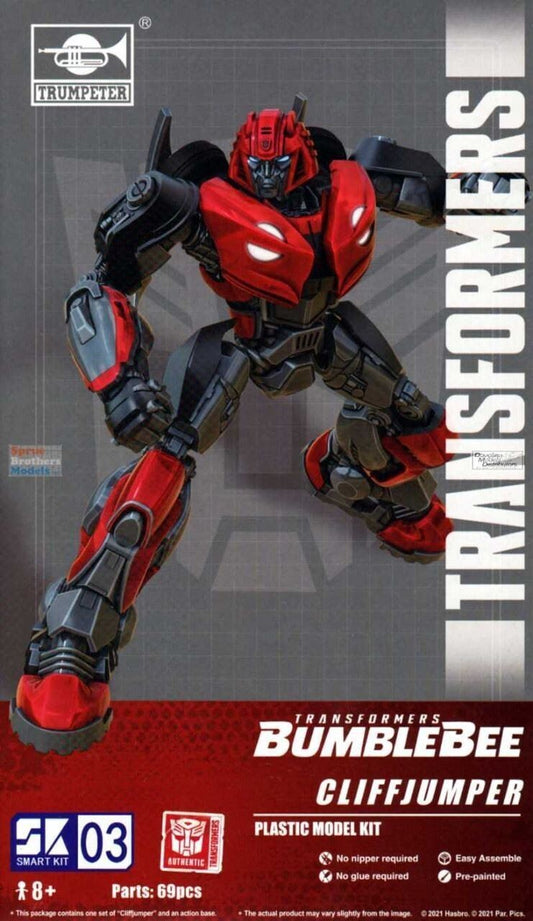 TRANSFORMERS BUMBLEBEE CLIFFJUMPER PLASTIC MODEL KIT TRUMPETER SMART KIT 03 NEW