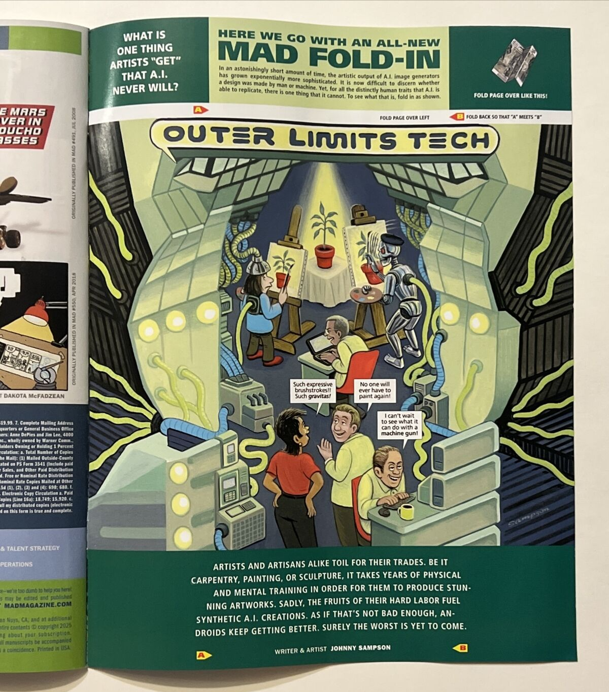 MAD MAGAZINE #41 FEB 2025 NEW MATERIAL AI MIDDLE FINGER