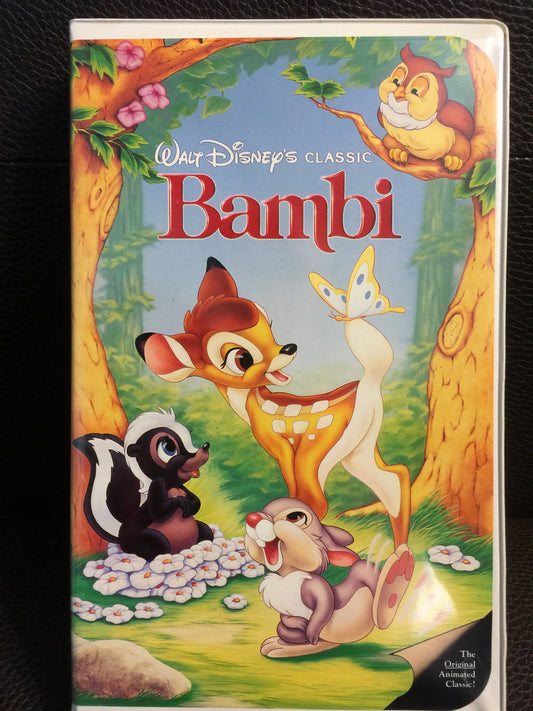 Walt Disney Black Diamond Classic Bambi VHS 1989 Vintage Stock #942