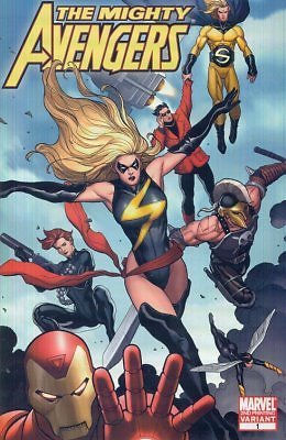 MIGHTY AVENGERS #1 2ND PRINT VARIANT BENDIS NM 2ND PRINT