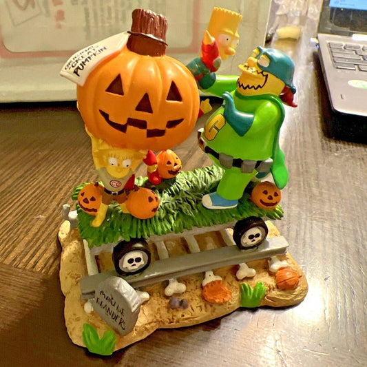SIMPSONS HAMILTON STATUE SCULPTURE HALLOWEEN TRAIN OF TERROR TO THE RESCUE