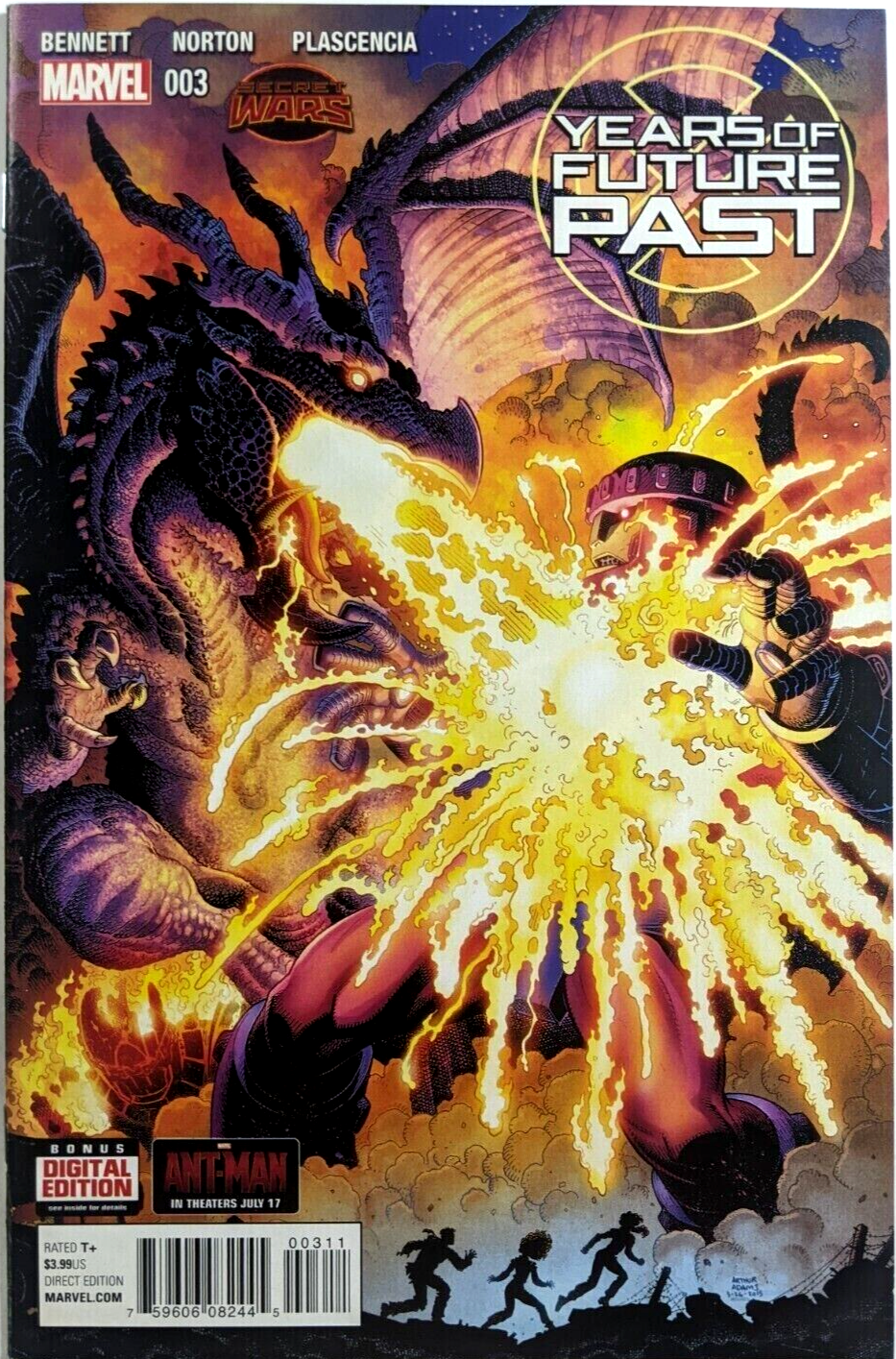 YEARS OF FUTURE PAST #3 SECRET WARS CROSSOVER MARVEL COMICS 2015