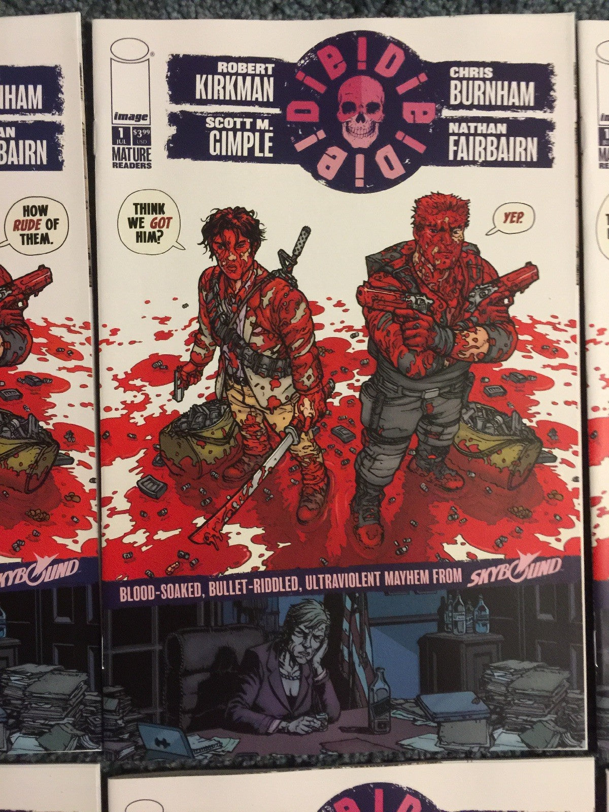 DIE! DIE! DIE! #1 ROBERT KIRKMAN 10 COPIES COVER VARIANT SET NM