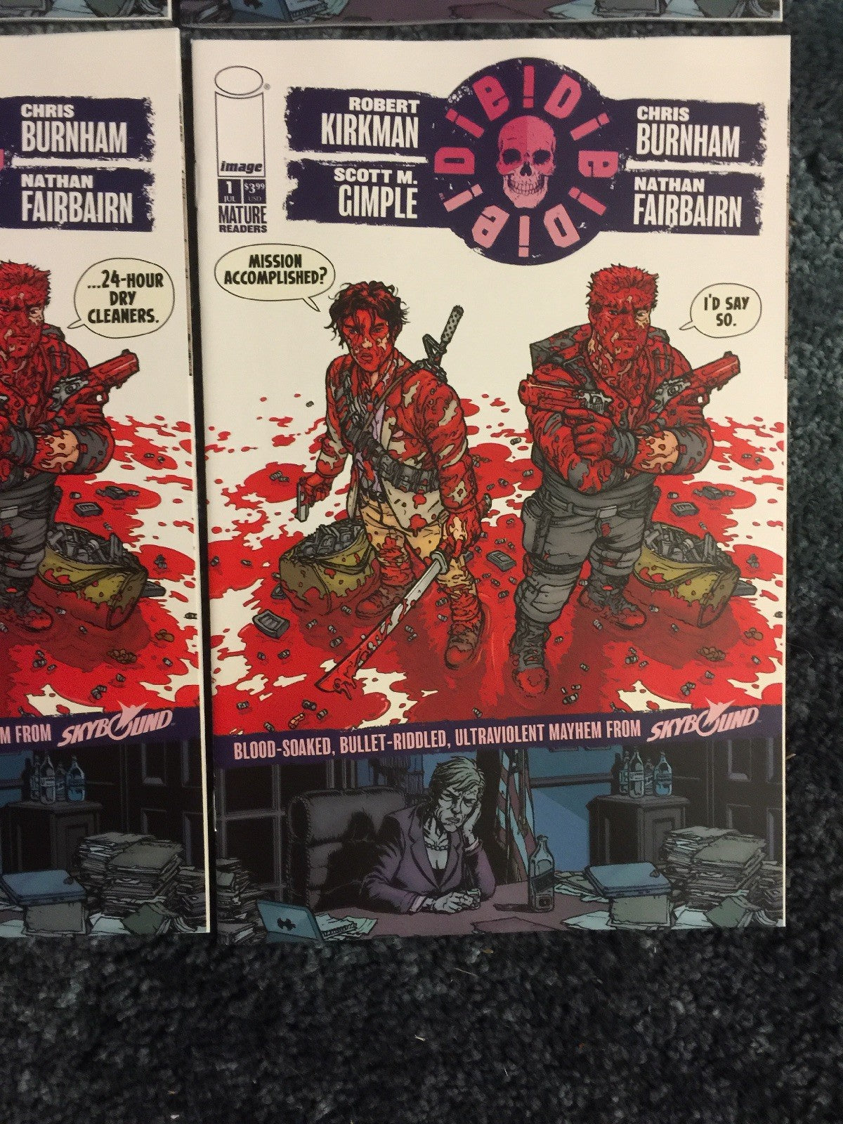 DIE! DIE! DIE! #1 ROBERT KIRKMAN 10 COPIES COVER VARIANT SET NM