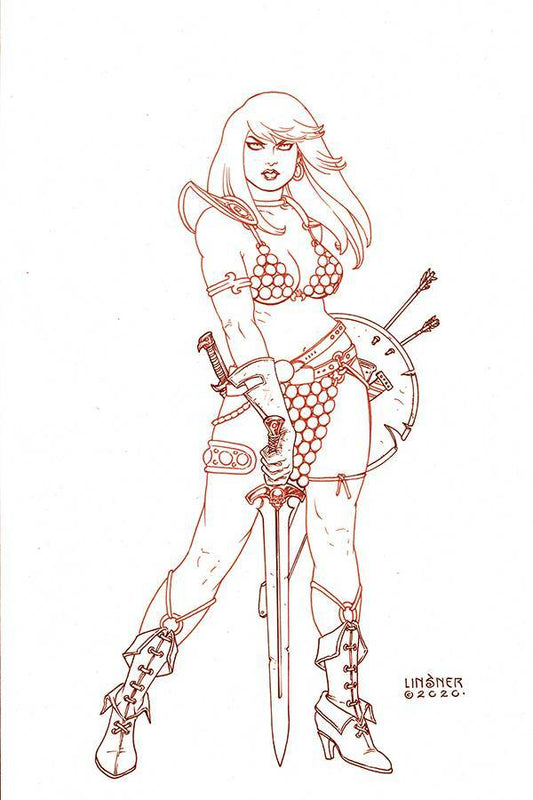 RED SONJA #18 1:30 LINSNER TINT VIRGIN FOC VARIANT DYNAMITE NM