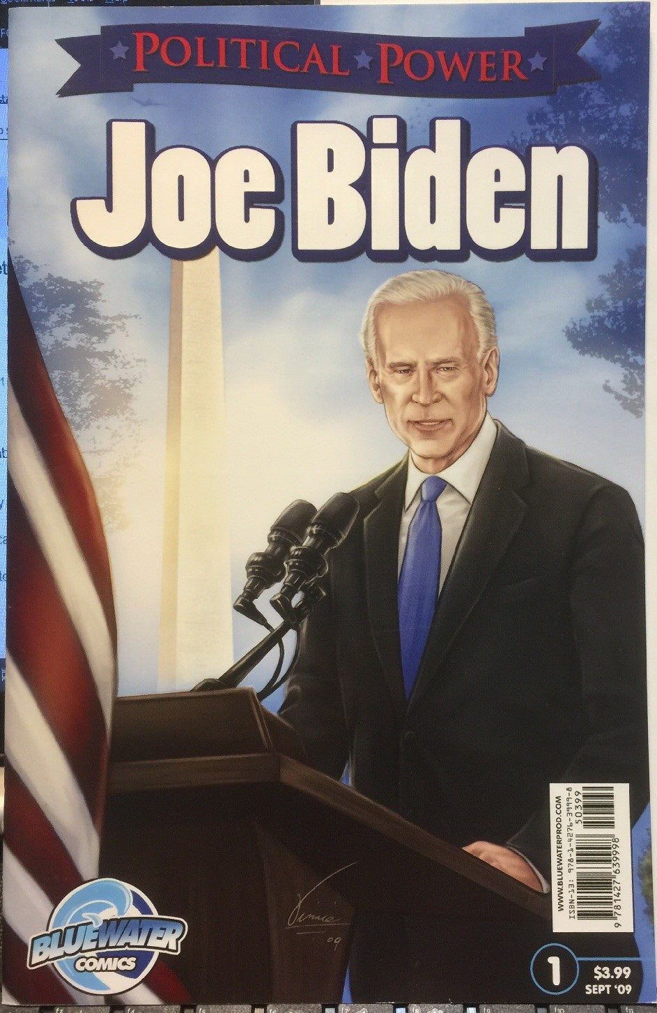 POLITICAL POWER JOE BIDEN #1 BLUEWATER 1st PRINT VFN+ 2009