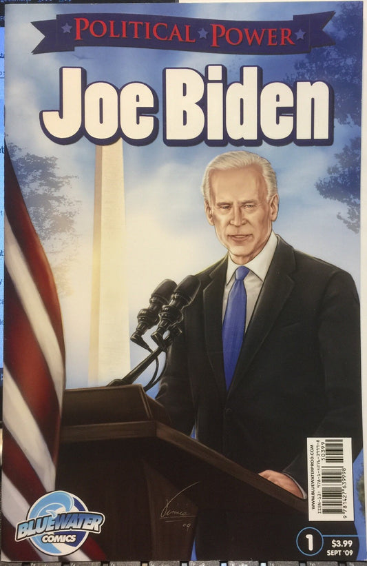POLITICAL POWER JOE BIDEN #1 BLUEWATER 1st PRINT VFN+ 2009