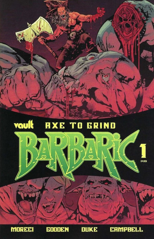 BARBARIC AXE TO GRIND #1 NM 1ST PRINT MAIN COVER VAULT COMICS 2022