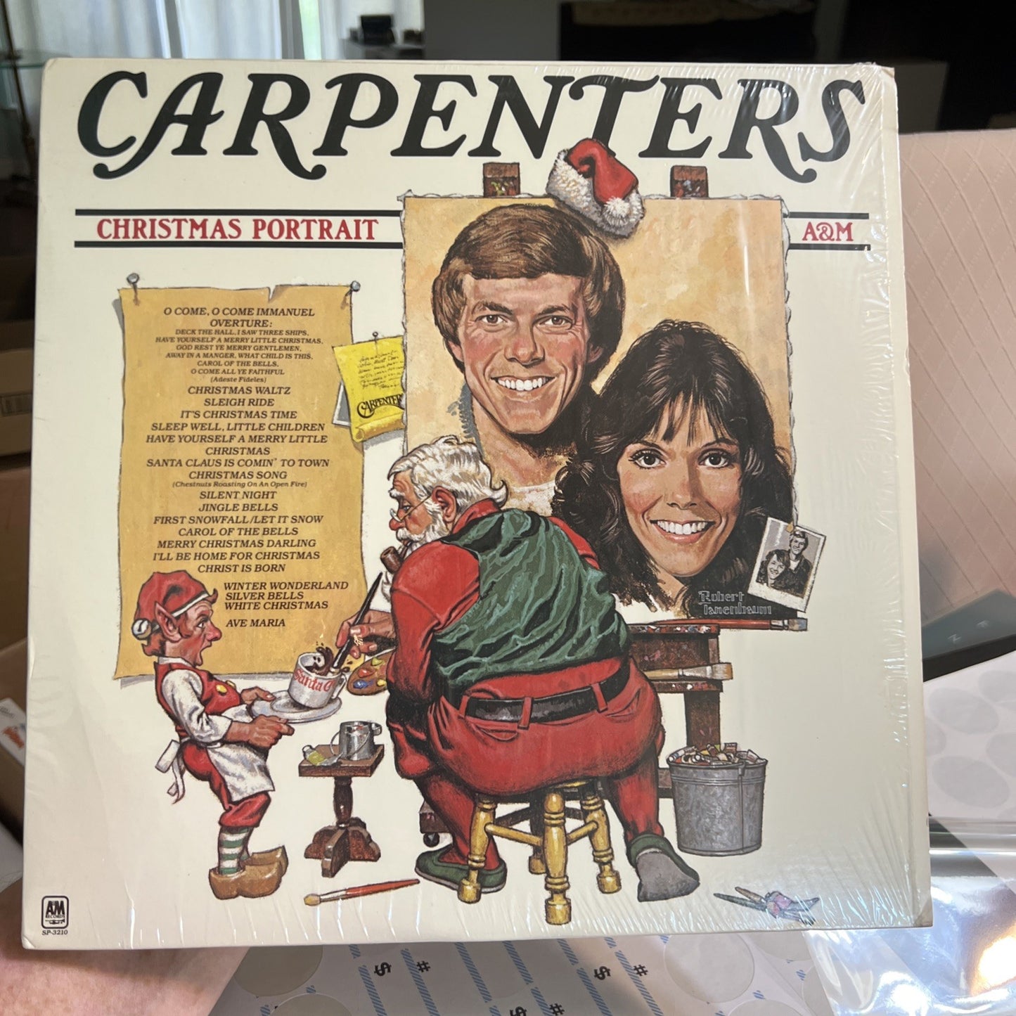 Carpenters Christmas Portrait 1978 Vinyl Album A&M Records Shrink Wrap in place