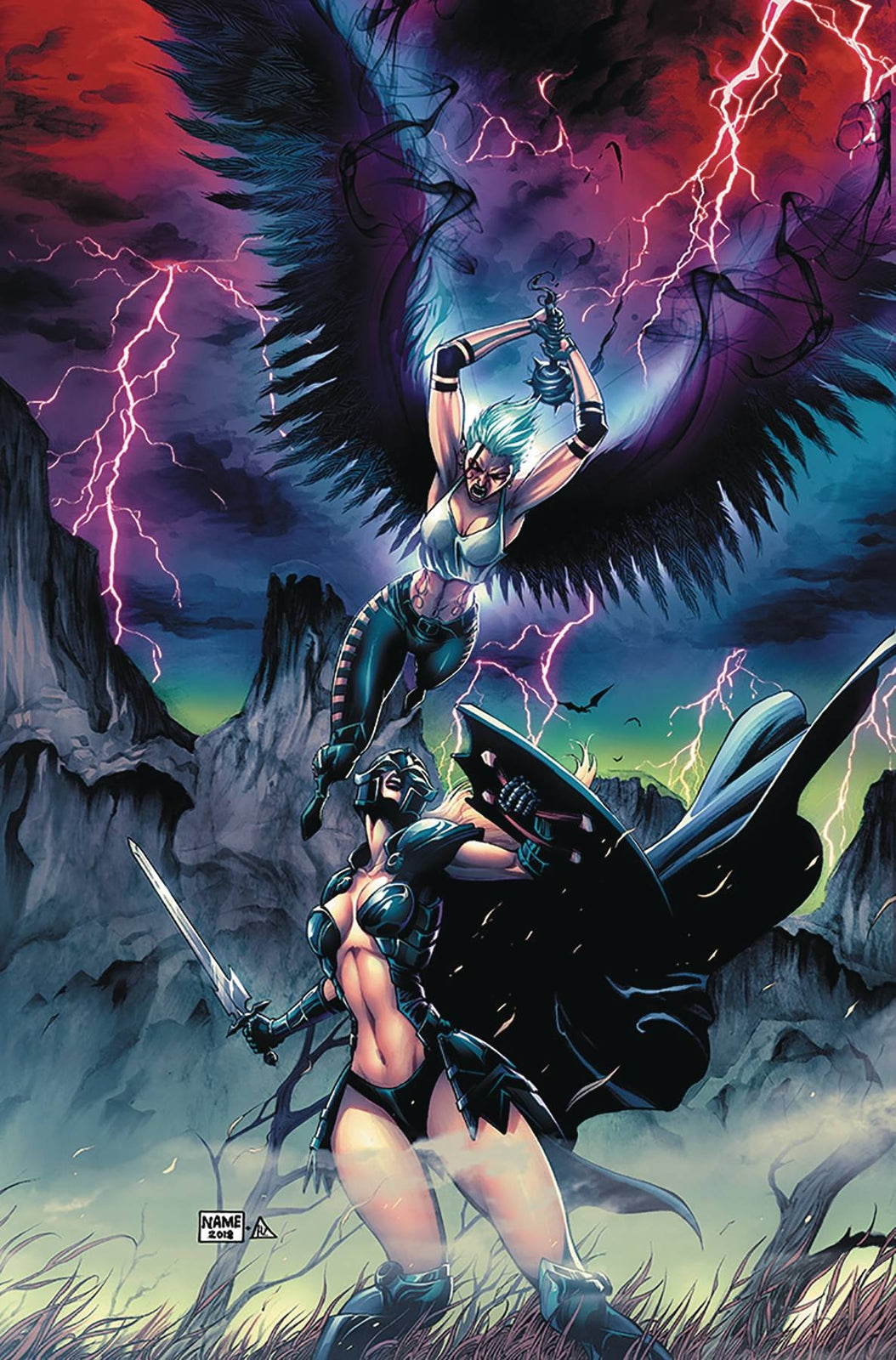 BLACK KNIGHT #4 CVR B CASALLOS ZENESCOPE NM 1ST PRINT 2019