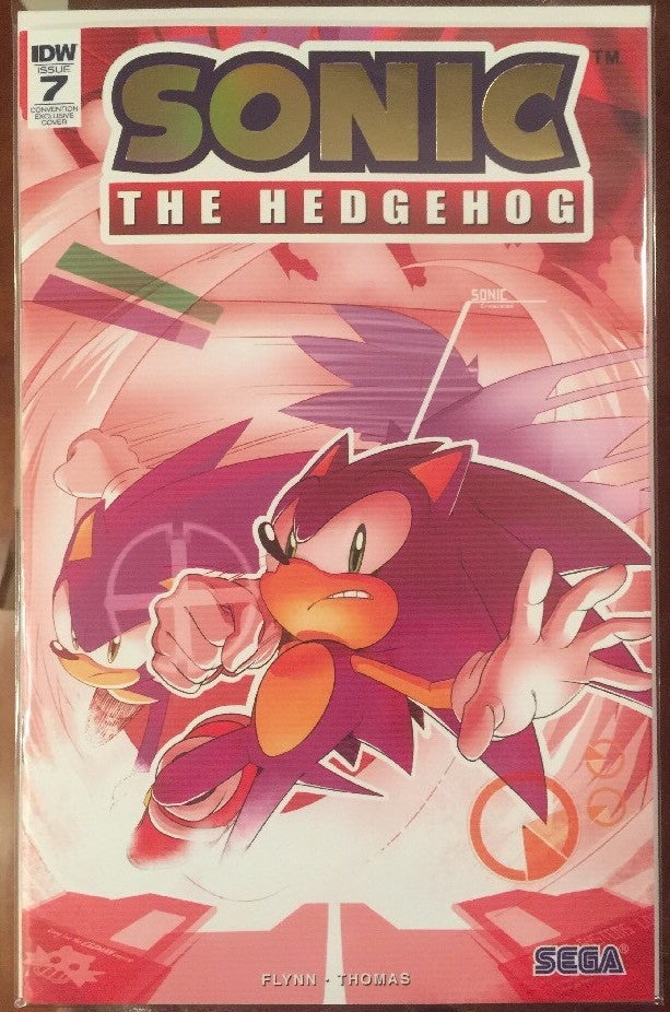 SDCC 2018 SONIC THE HEDGEHOG #7 SAN DIEGO COMIC CON FOIL VARIANT EDITION NM