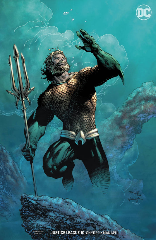 JUSTICE LEAGUE #10 VARIANT DROWNED EARTH 2018 DC NM FIRST PRINT