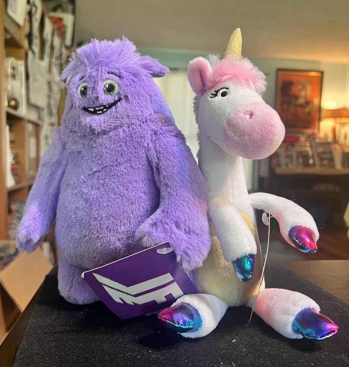 Paramount Pictures IF Movie Purple MONSTER BLUE & UNICORN 8.5” Plush NEW PROMO
