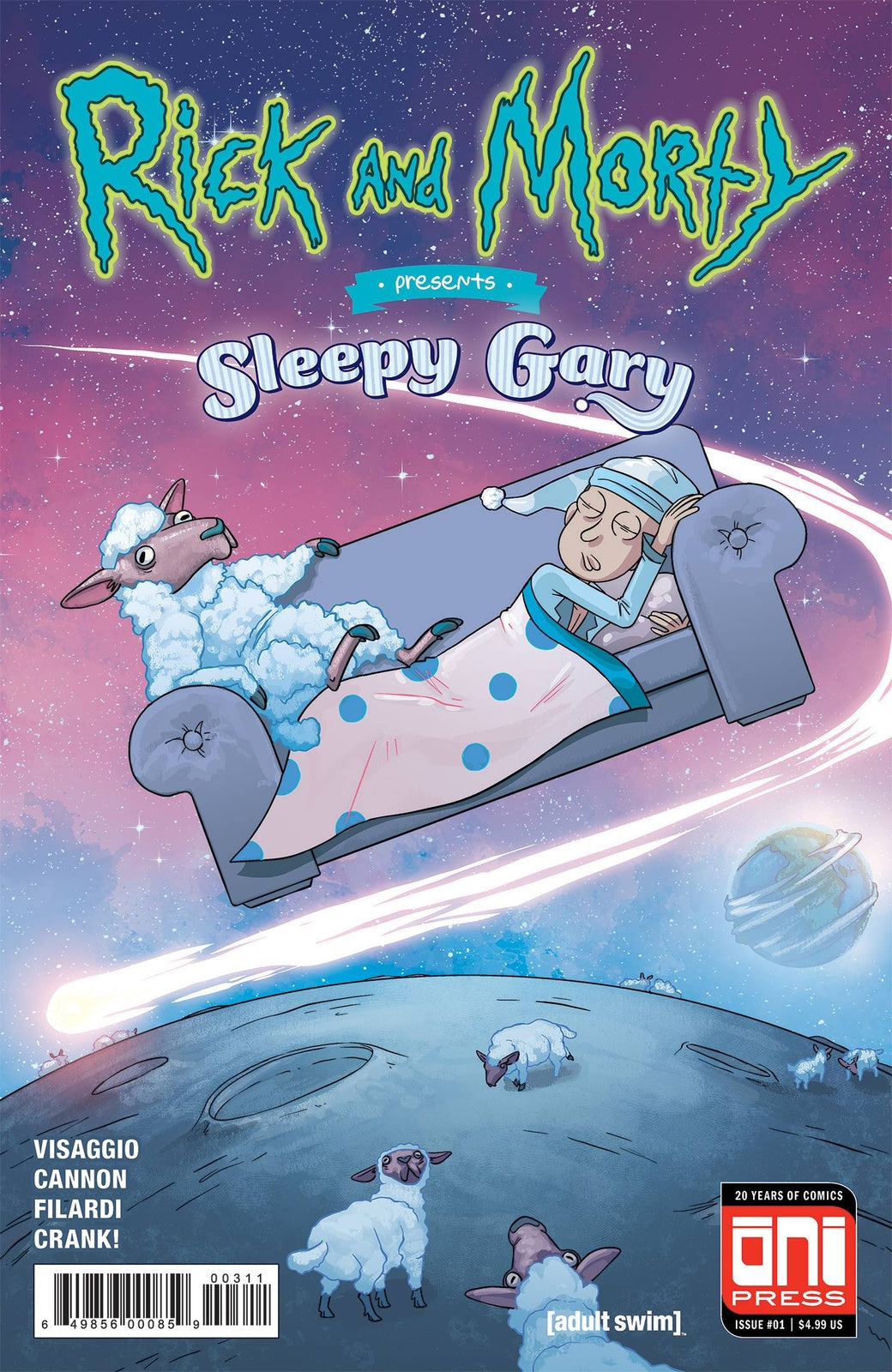 RICK & MORTY PRESENTS SLEEPY GARY #1 COVER A ONI NM FIRST PRINT 2018