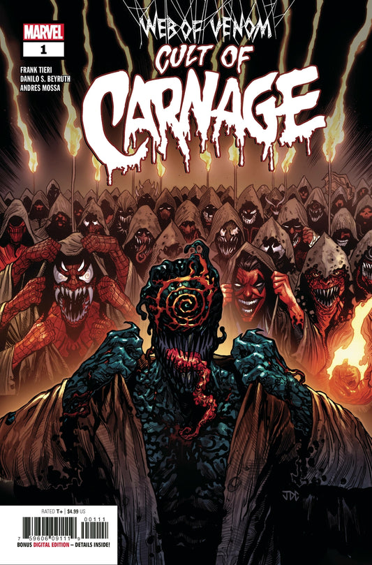 WEB OF VENOM CULT OF CARNAGE #1 MAIN COVER NM 1ST PRINT MARVEL 2019