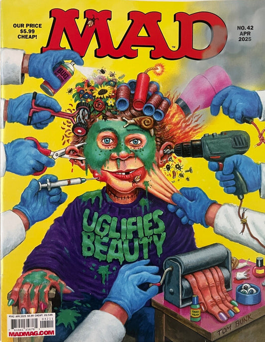 MAD MAGAZINE #42 APRIL 2025 UGLIFIES BEAUTY NEW ARAGONES PETER KUPER SAMPSON