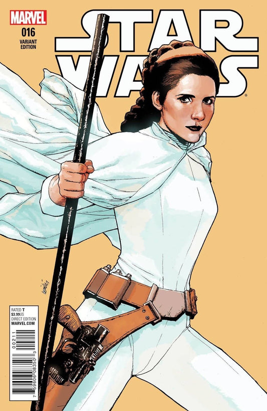 Star Wars#16 Variant 1:25 Leinil Yu Variant Marvel 2016 NM Leia Cover