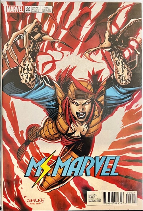 MS MARVEL #20 VOL 4 JIM LEE X-MEN CARD VARIANT NM 1ST PRINT
