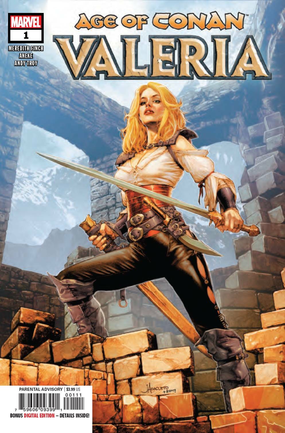 AGE OF CONAN VALERIA #1 MAIN COVER MARVEL NM 1ST PRINT 2019