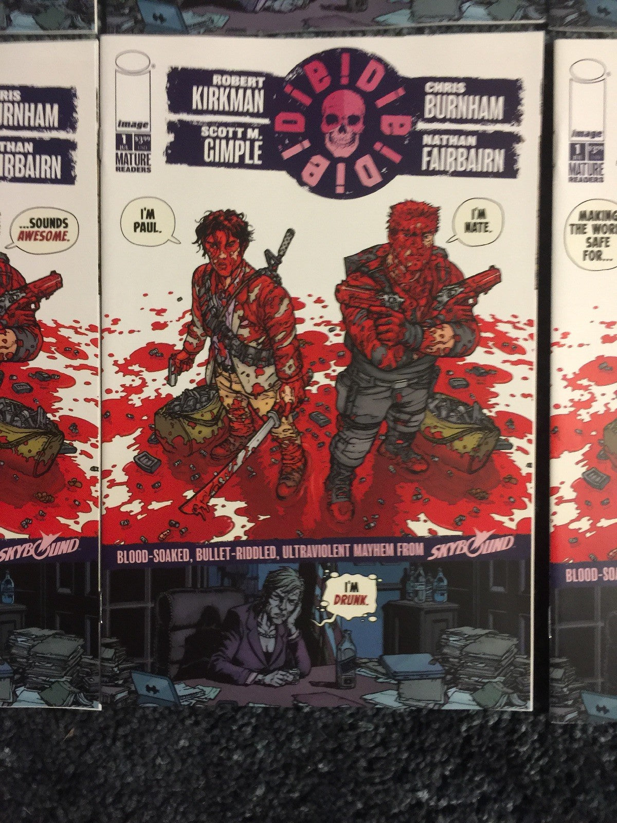 DIE! DIE! DIE! #1 ROBERT KIRKMAN 10 COPIES COVER VARIANT SET NM