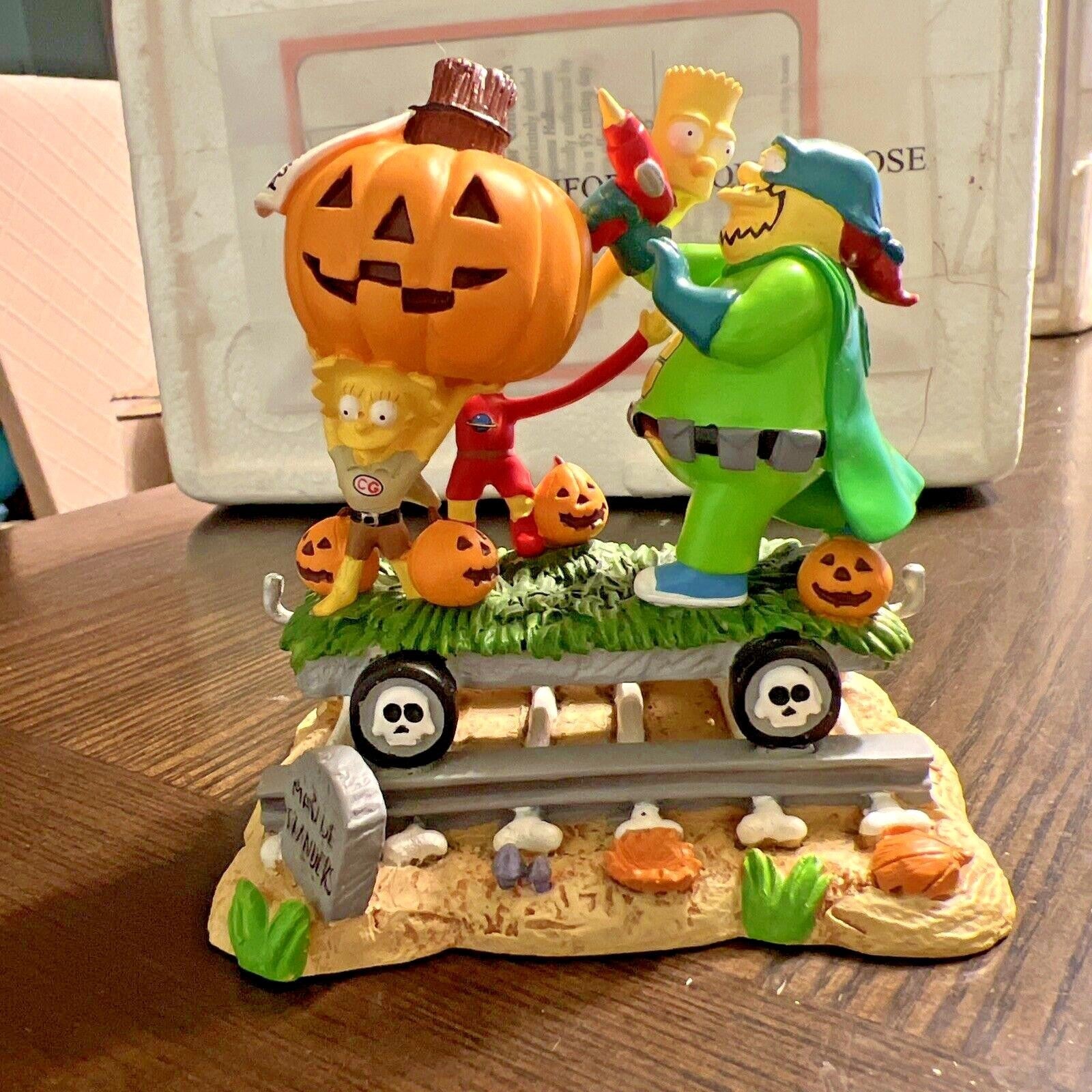 SIMPSONS HAMILTON STATUE SCULPTURE HALLOWEEN TRAIN OF TERROR TO THE RESCUE