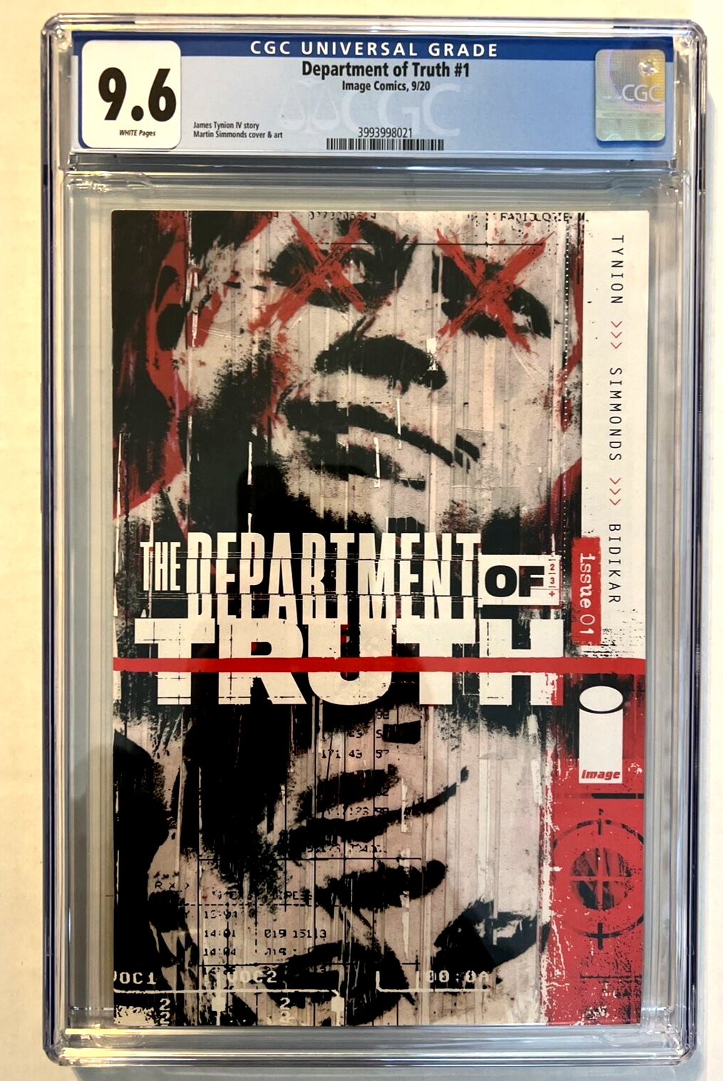 DEPARTMENT OF TRUTH #1 MAIN COVER 1st PRINT CGC 9.6 2020