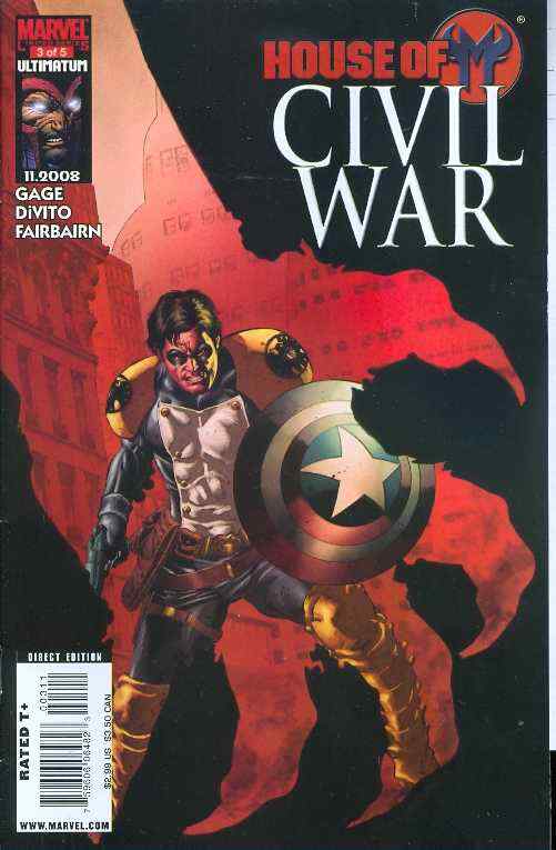 HOUSE OF CIVIL WAR #3 MAIN COVER 1ST PRINT MARVEL NM- 2008