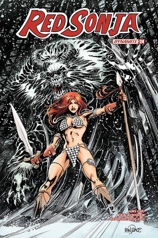 RED SONJA #24 COVER C MANDRAKE DYNAMITE NM 1ST PRINT 2019