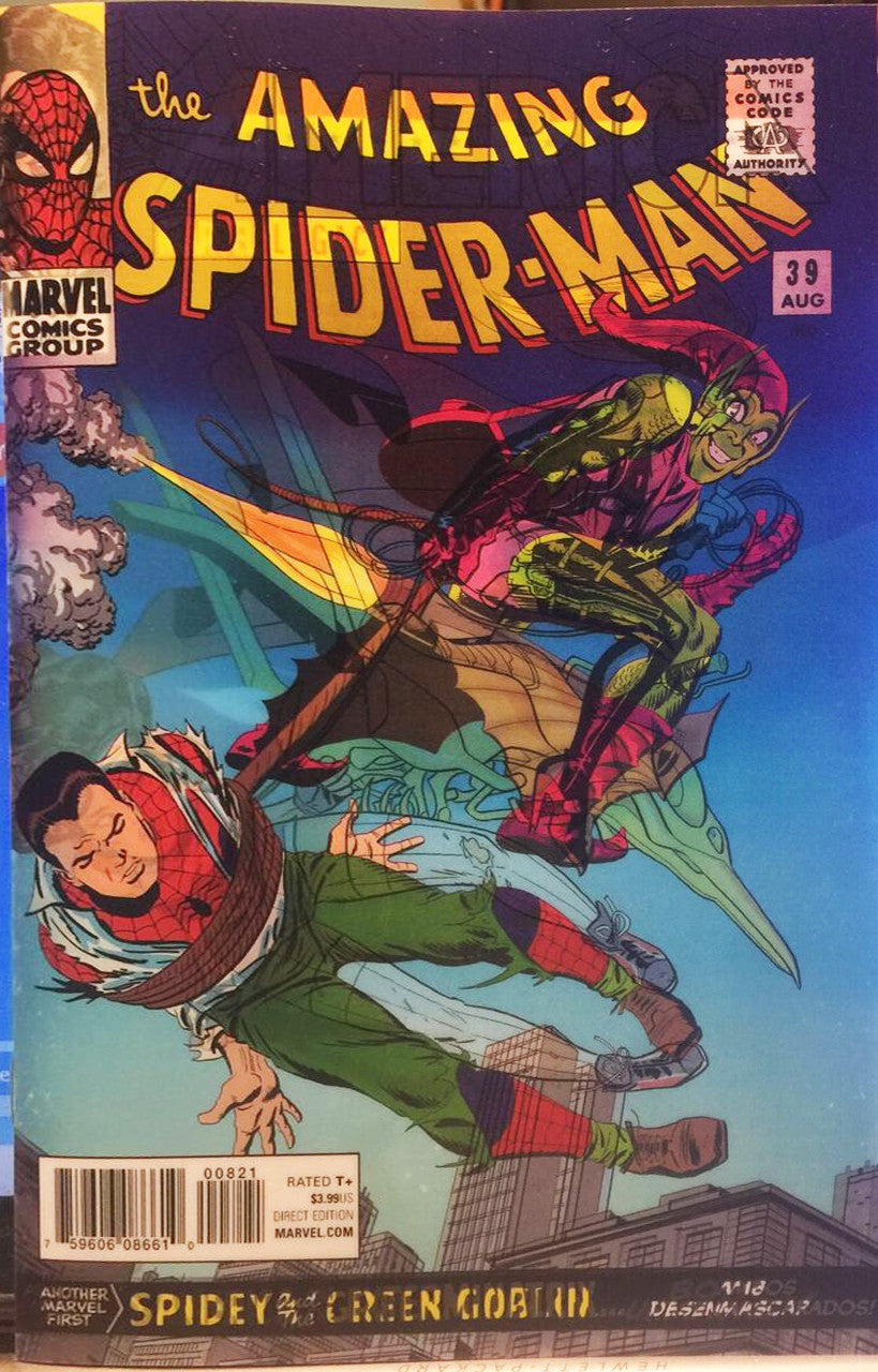 AMERICA #8 CALDWELL LENTICULAR VARIANT MARVEL LEGACY NM SPIDERMAN #39 HOMAGE