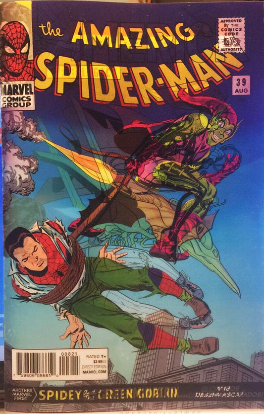 AMERICA #8 CALDWELL LENTICULAR VARIANT MARVEL LEGACY NM SPIDERMAN #39 HOMAGE