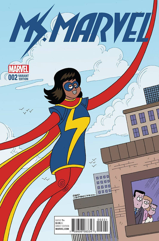MS MARVEL #2 MARVEL 1:10 HEMBECK VARIANT NM FIRST PRINT 2015