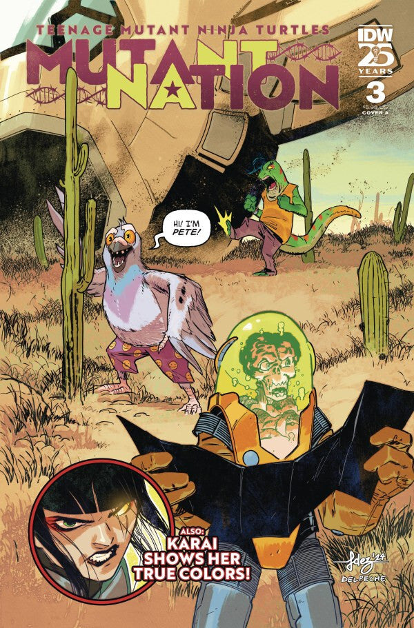 TMNT MUTANT NATION #3 MAIN COVER NM 1ST PRINT IDW PUBLISHING 2025