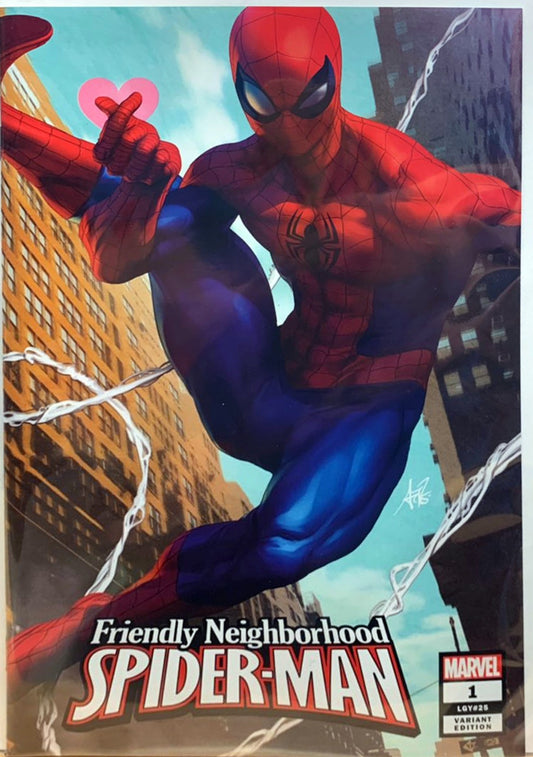 FRIENDLY NEIGHBORHOOD SPIDER-MAN #1 ARTGERM VARIANT MARVEL NM 1ST PRINT 2019