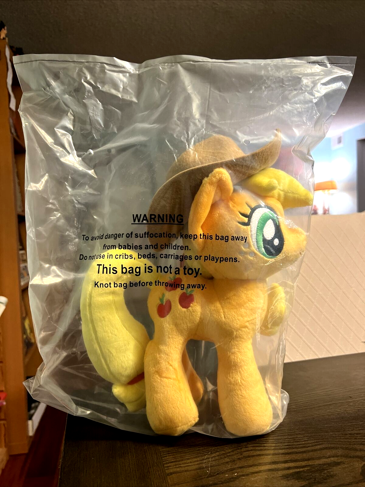 MY LITTLE PONY APPLE JACK 11" PLUSH 4DE 4TH DIMENSION ENTERTAINMENT BRAND NEW!