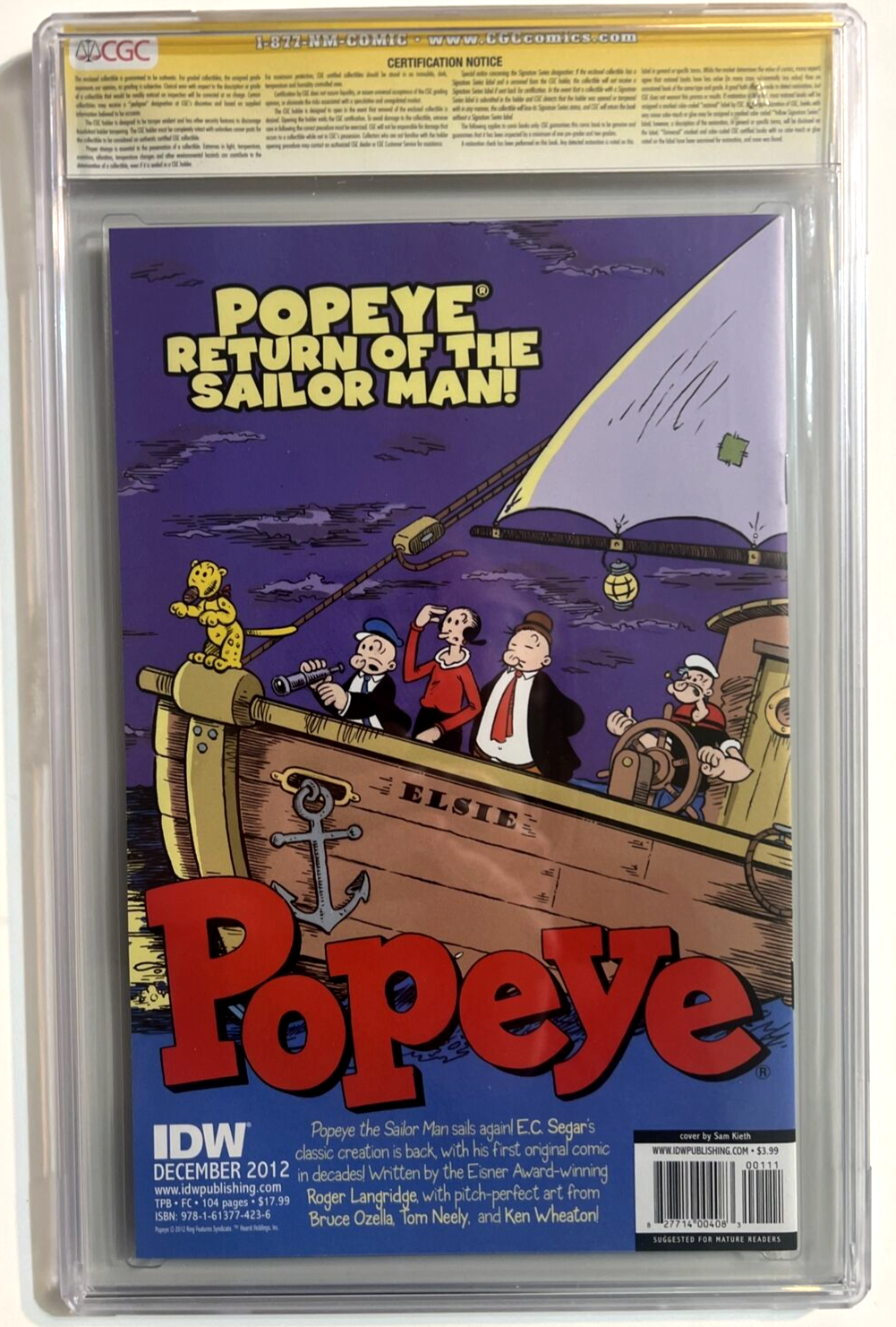 THE HOLLOWS #1 CGC 9.8 SIGNATURE SERIES SIGNED SAM KIETH & CHRIS RYALL 2012