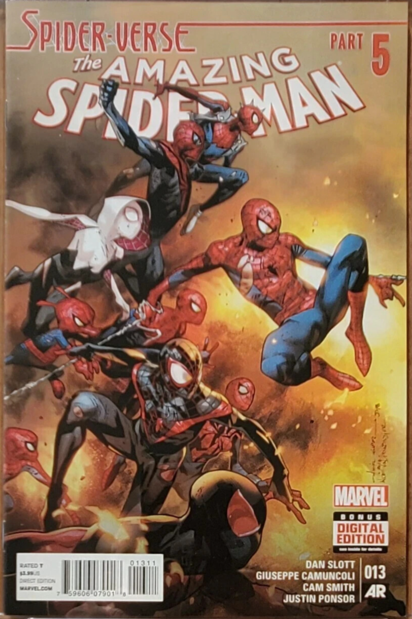 AMAZING SPIDER-MAN #13 (SPIDER-VERSE PART 5) MARVEL MAIN COVER NM