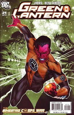 GREEN LANTERN #21 2ND PRINT VARIANT JOHNS NM