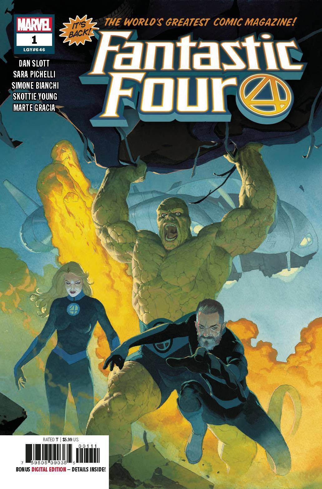 FANTASTIC FOUR #1 MAIN COVER 2018 FRESH START MARVEL NM