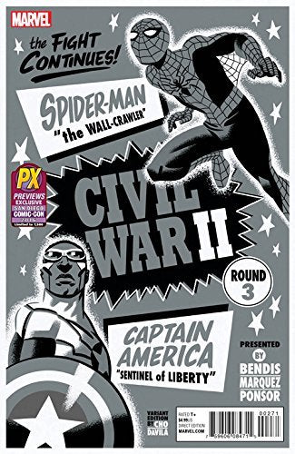 SDCC 2016 EXCLUSIVE: CIVIL WAR 2 #3 VARIANT DAVID MARQUEZ AND BRIA NM 1ST PRINT
