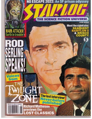 STARLOG MAGAZINE #203 JUNE 1994ROD SERLING COVERSCIENCE FICTION UN NM 1ST PRINT