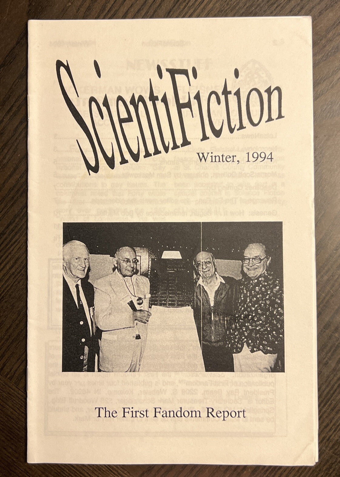 SCIENTIFICTION SCIENCE FICTION FANZINE WINTER 1994 RAY BEAM FORREST J ACKERMAN