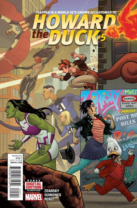 HOWARD THE DUCK #5 NM 1st PRINT 2015 MARVEL COMICS ZDARSKY QUINONES