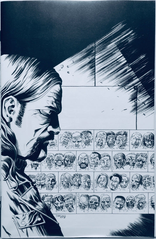 WALKING DEAD #27 15TH ANN BLIND BAG SHALVEY BLACK WHITE VIRGIN VARIANT NM