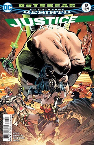 JUSTICE LEAGUE #10 MAIN COVER NM 1ST PRINT