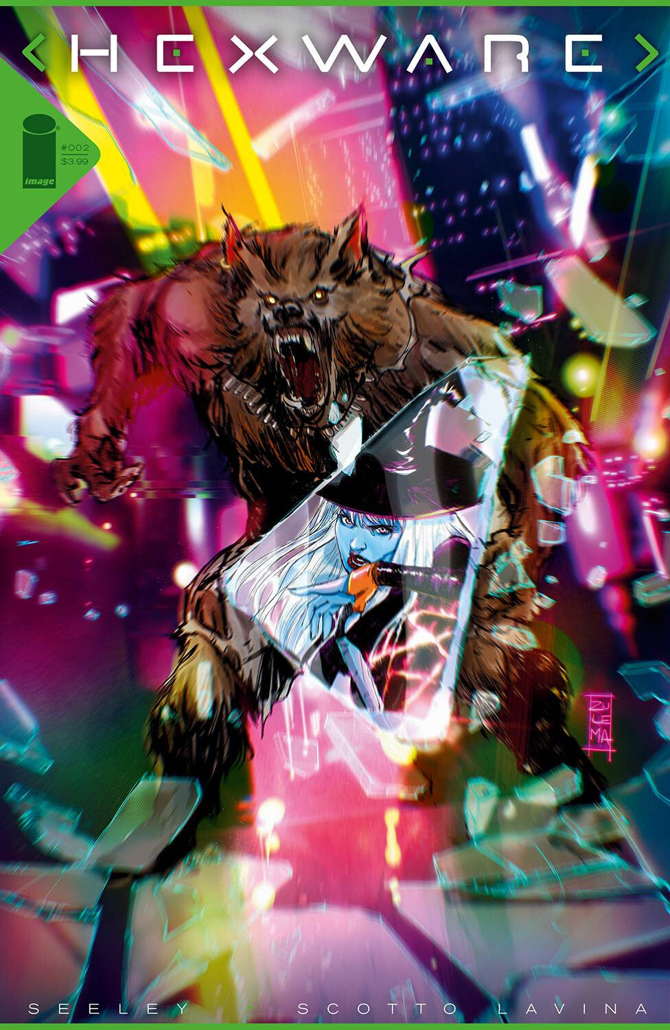HEXWARE #2 VARIANT SEELEY LAVINA IMAGE COMICS 2022
