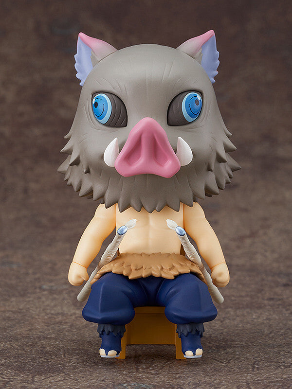 DEMON SLAYER KIMETSU INOSUKE HASHIBIRA NENDOROID SWACCHAO FIGURE GOOD SMILE NEW!