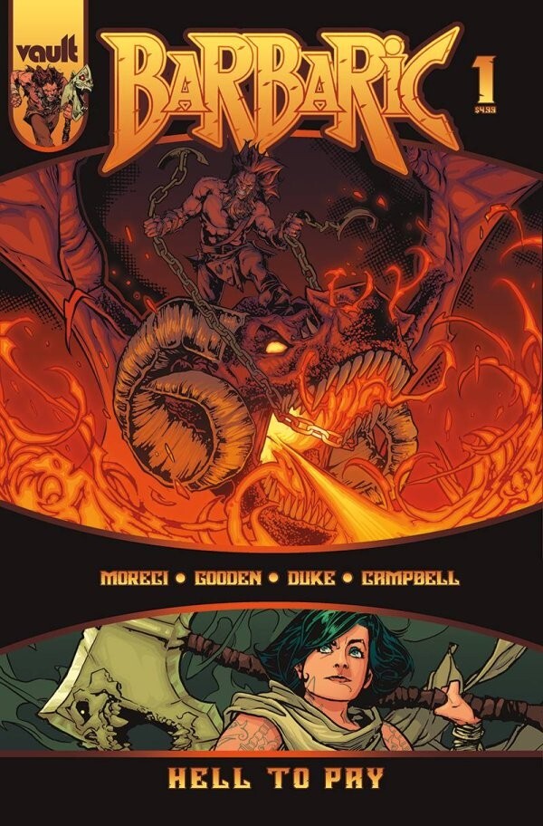BARBARIC: HELL TO PAY #1 MAIN COVER VAULT COMICS 2023