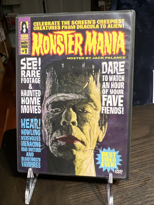 MONSTER MANIA #1 Kevin Burns Science Fiction Horror 2001 DVD JACK PALANCE