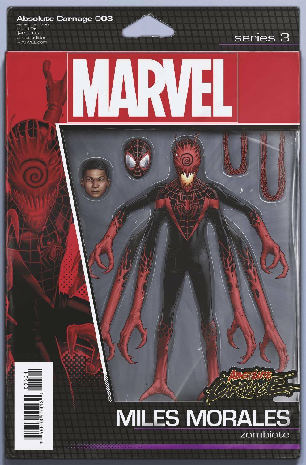 ABSOLUTE CARNAGE #3 CHRISTOPHER ACTION FIGURE VARIANT MARVEL NM 1ST PRINT 2019